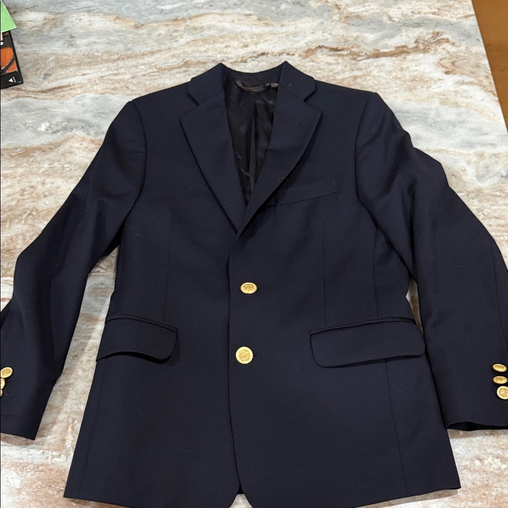 Michael Kors dark Navy Blue Blazer with Gold Buttons
